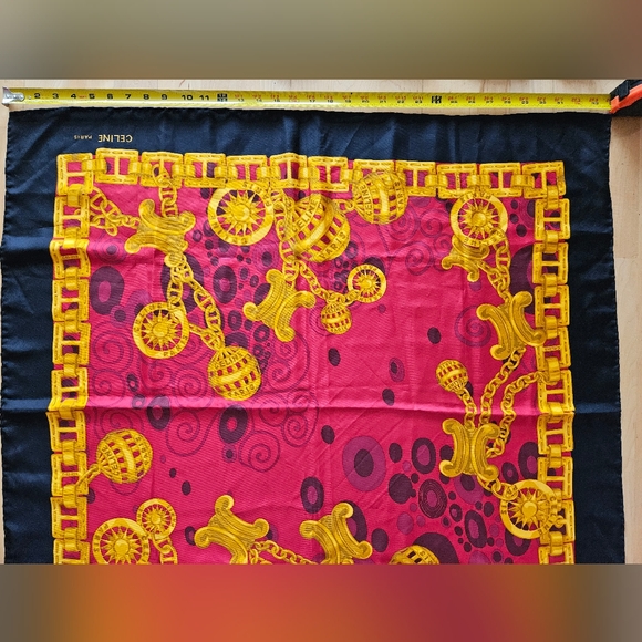 Authentic Celine Paris Silk Scarf - Picture 2 of 13